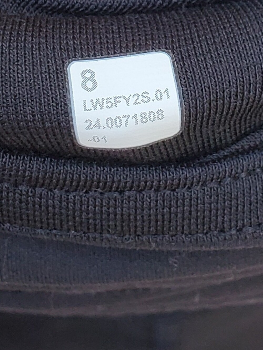 Lululemon Wunder Train Ribbed High-Rise Black 25" Leggings Size 8 - Picture 6 of 6